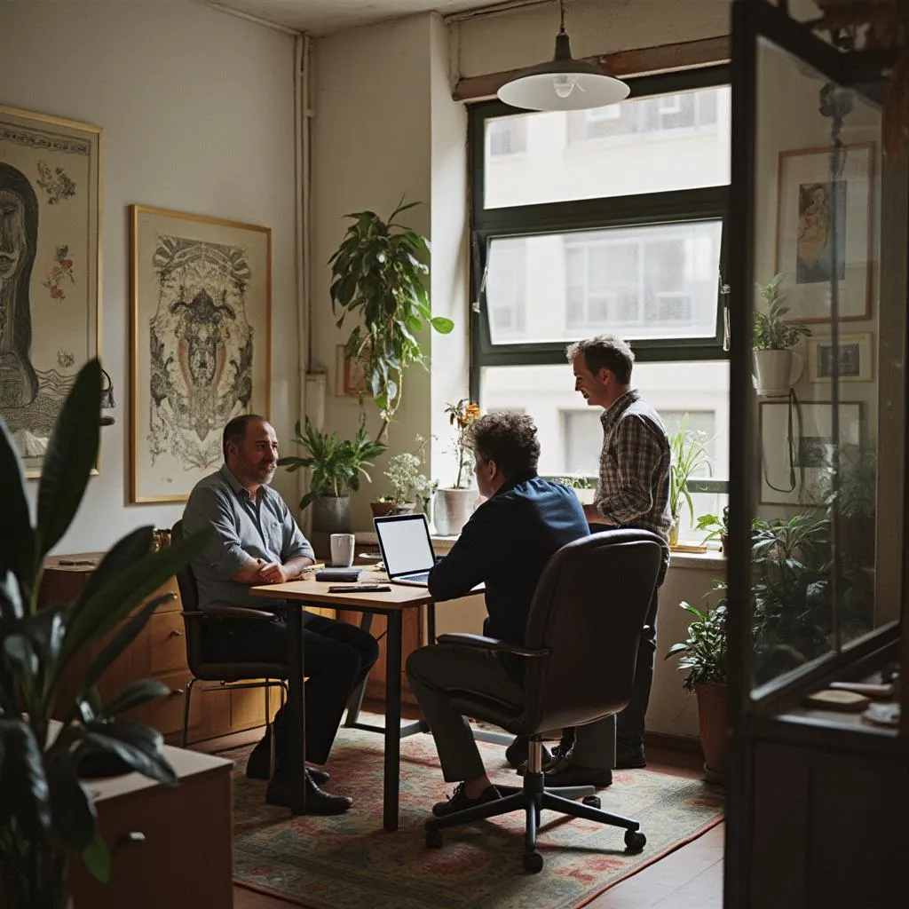 Fundadores de ConsultAR en la oficina original